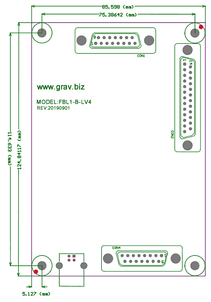 BJ JCZ FBL1-B-LV4 manual 3 Размеры контроллера 