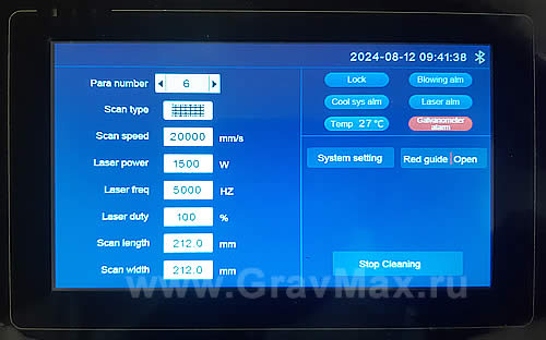 Ruida RDCleanDW V2Pro ошибка galvonometr alarm 