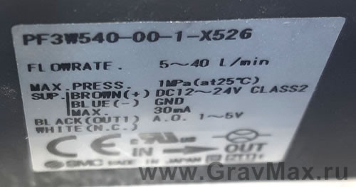 Датчик расхода жидкости Датчик протока PF3W504-00-1-X526 SMC Flow switch