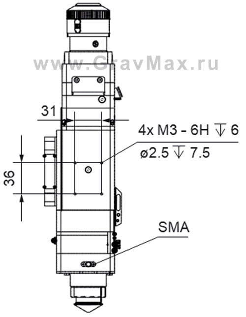 Raytools BT240S Инструкция 3.2 Габаритные и присоединительные размеры.