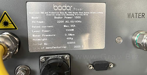 BODOR лазерный источник Bodor Power 1500 ремонт лазера