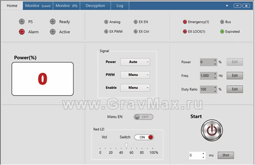 Maxphotonics G6_Series V1.0.0.14 Программа диагностики лазерных источников 2024/04/23