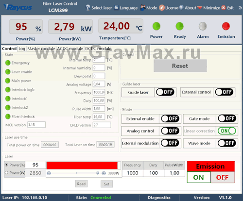 Полировка кристалла QBH оптического разъема. Ремонт и проверка Raycus RFL-C3000S