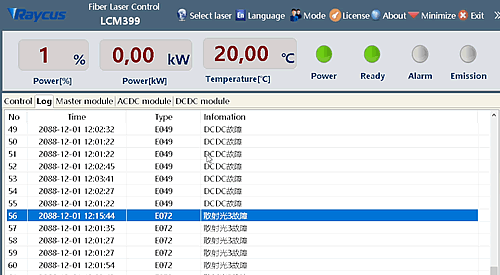 Ремонт лазерного источника Raycus RFL-C2000 Замена кабеля QBH Ошибки E049 E072