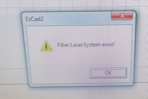 Лазерный маркер Raycus RFL-P30Q выдает ошибку Fiber laser:system error
